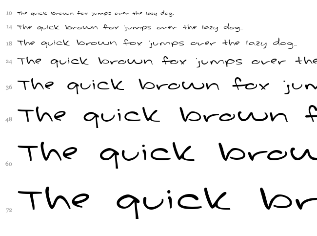 Late Night Love Notes font waterfall